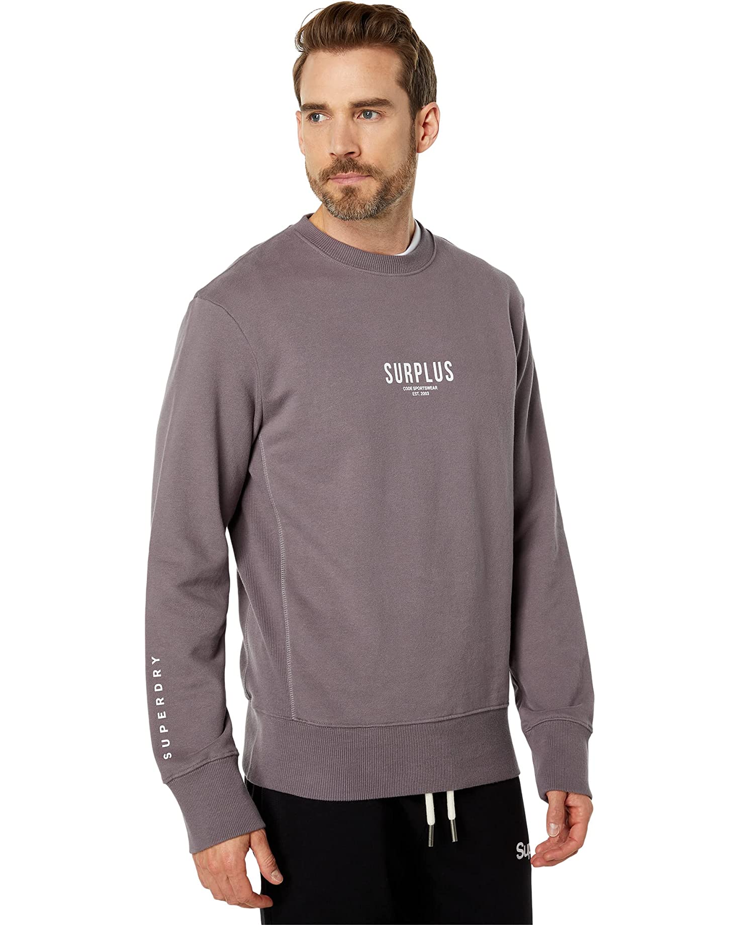 SUPERDRY -  CODE SURPLUS LOOSE CREW - SHARK