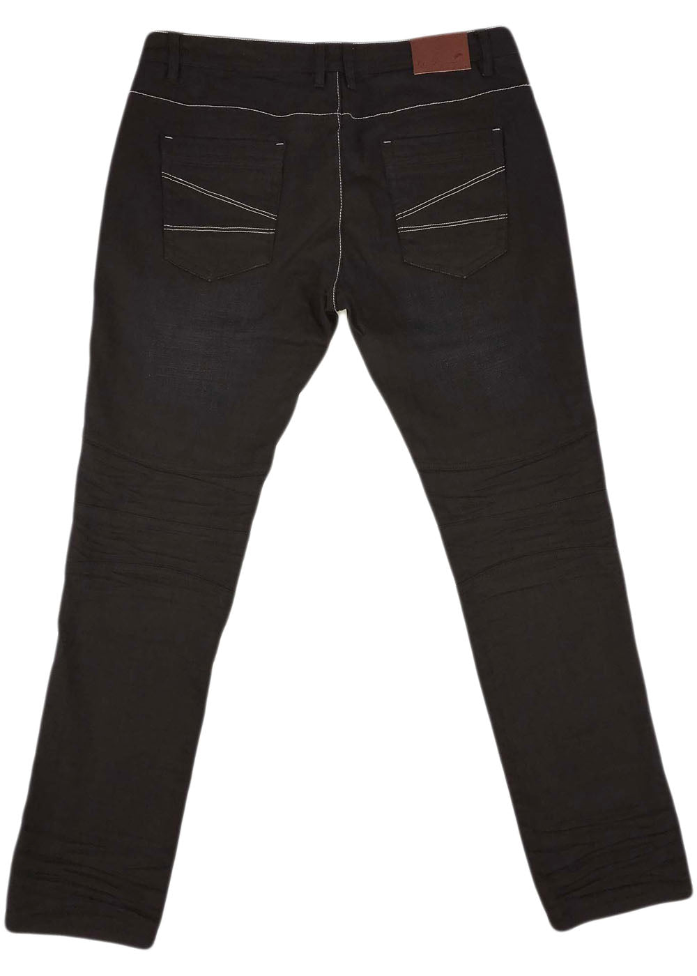 A. Tiziano Clark Raw Denim Jean (bark)