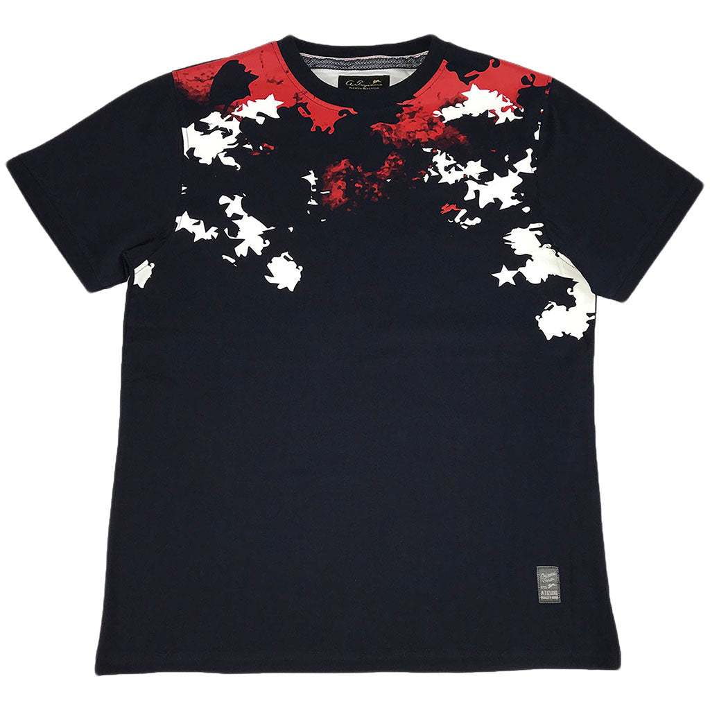 A. Tiziano Navy Nigel short sleeve