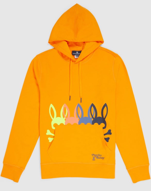PSYCHO BUNNY - MENS LAFAYETTE HOODIE - YUKON GOLD