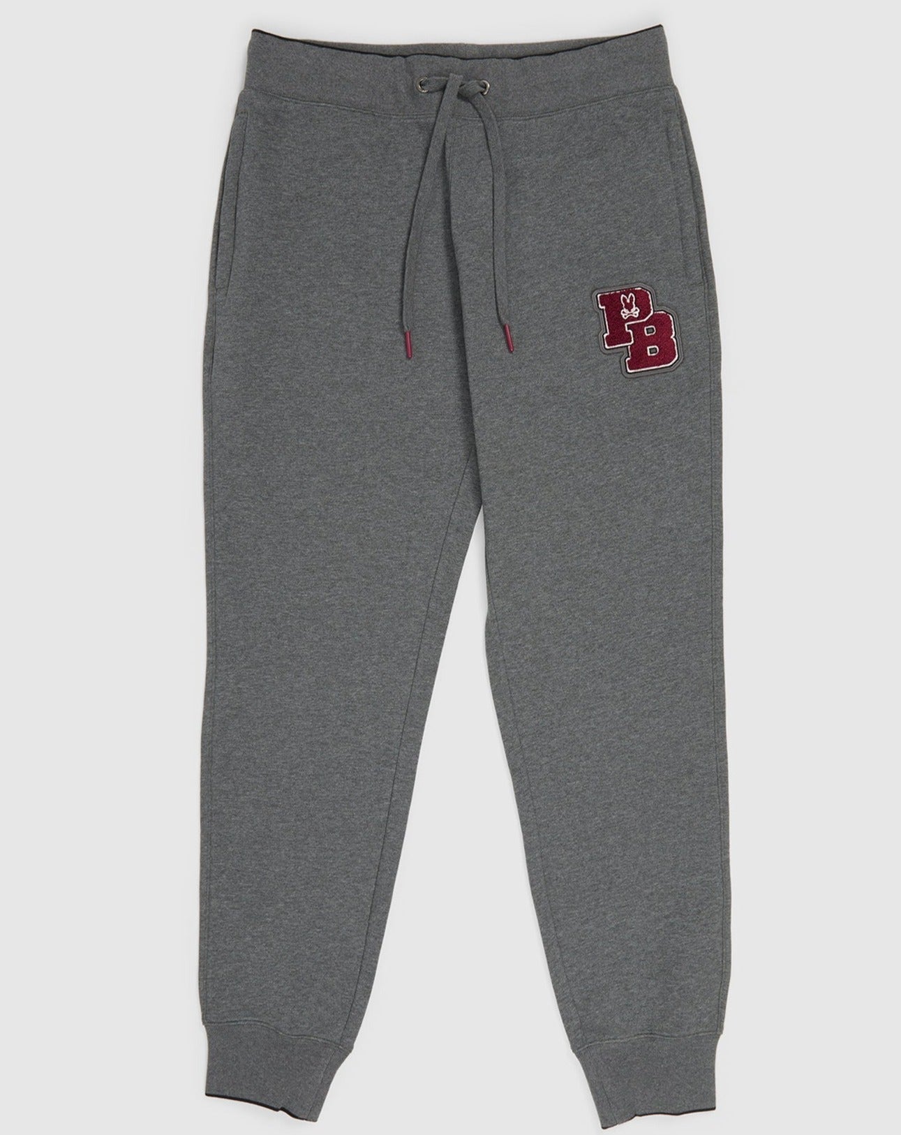 PSYCHO BUNNY - MENS PATCHIN SWEAT PANTS - HEATHER STORM