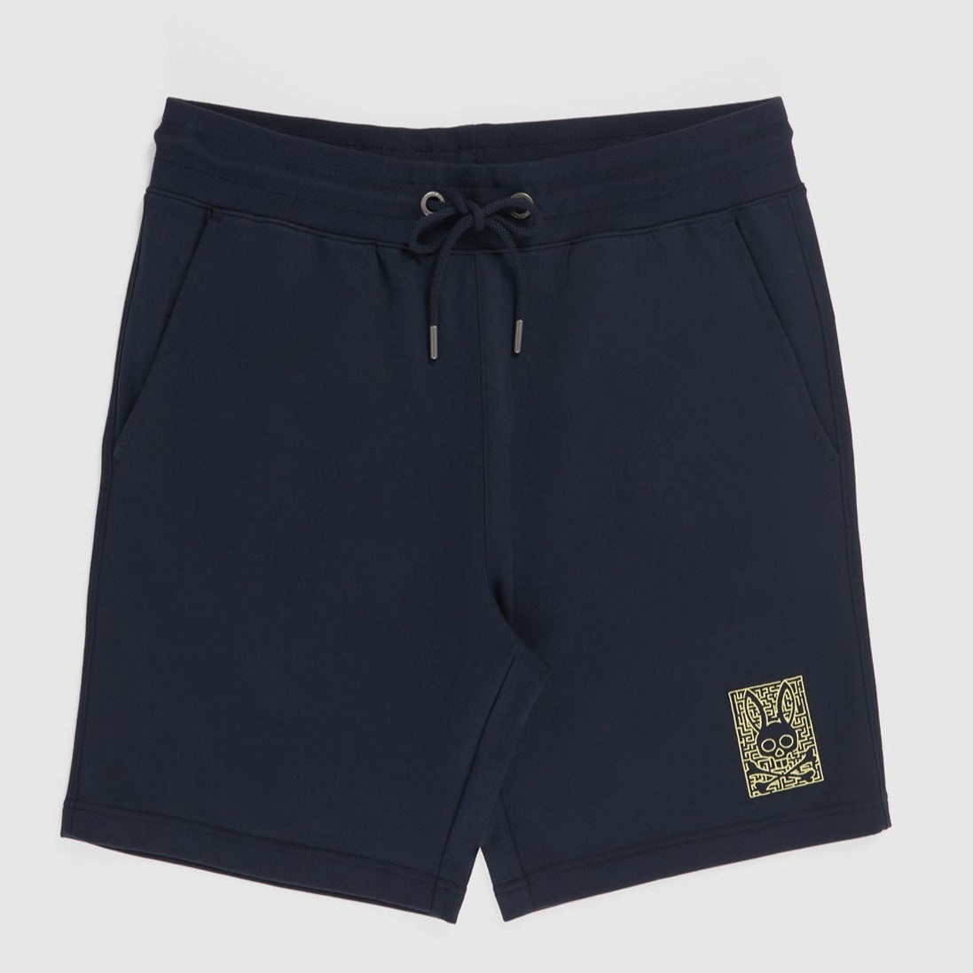 PSYCHO BUNNY - MENS PISANI EMBROIDERED SWEATSHORT- NAVY