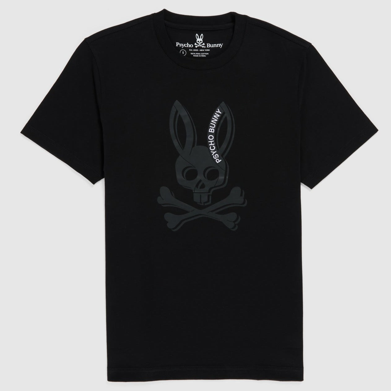 PSYCHO BUNNY - MENS SERGE GRAPHIC TEE - BLACK