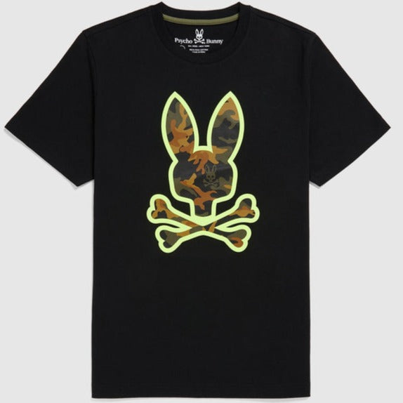 PSYCHO BUNNY - MENS ALLEN TEE - BLACK