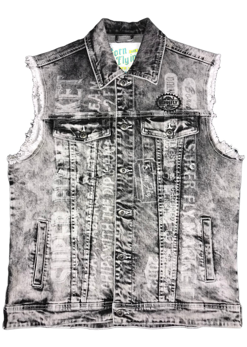 Born Fly Exchange Denim Vest