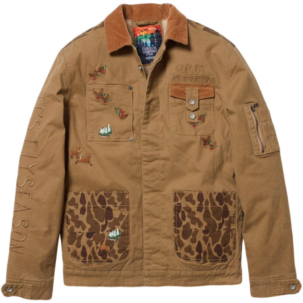 Born Fly Field Twill Jacket (khaki)