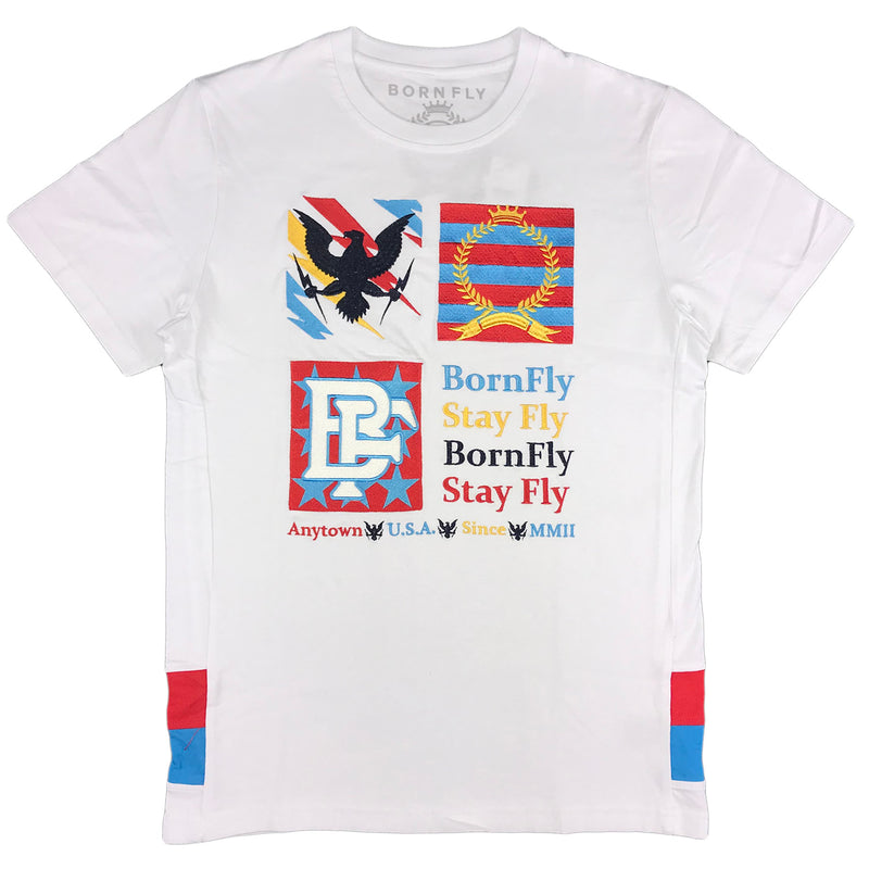 Born Fly Taper Tee (white)