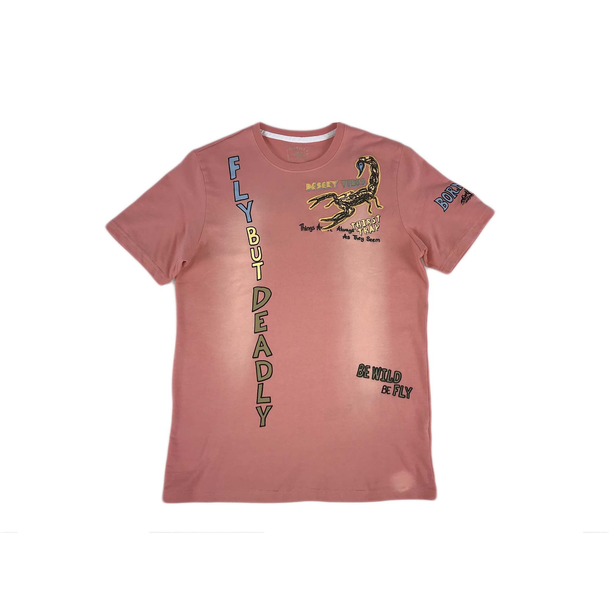 Born Fly Scorpion Tee SS (pink)