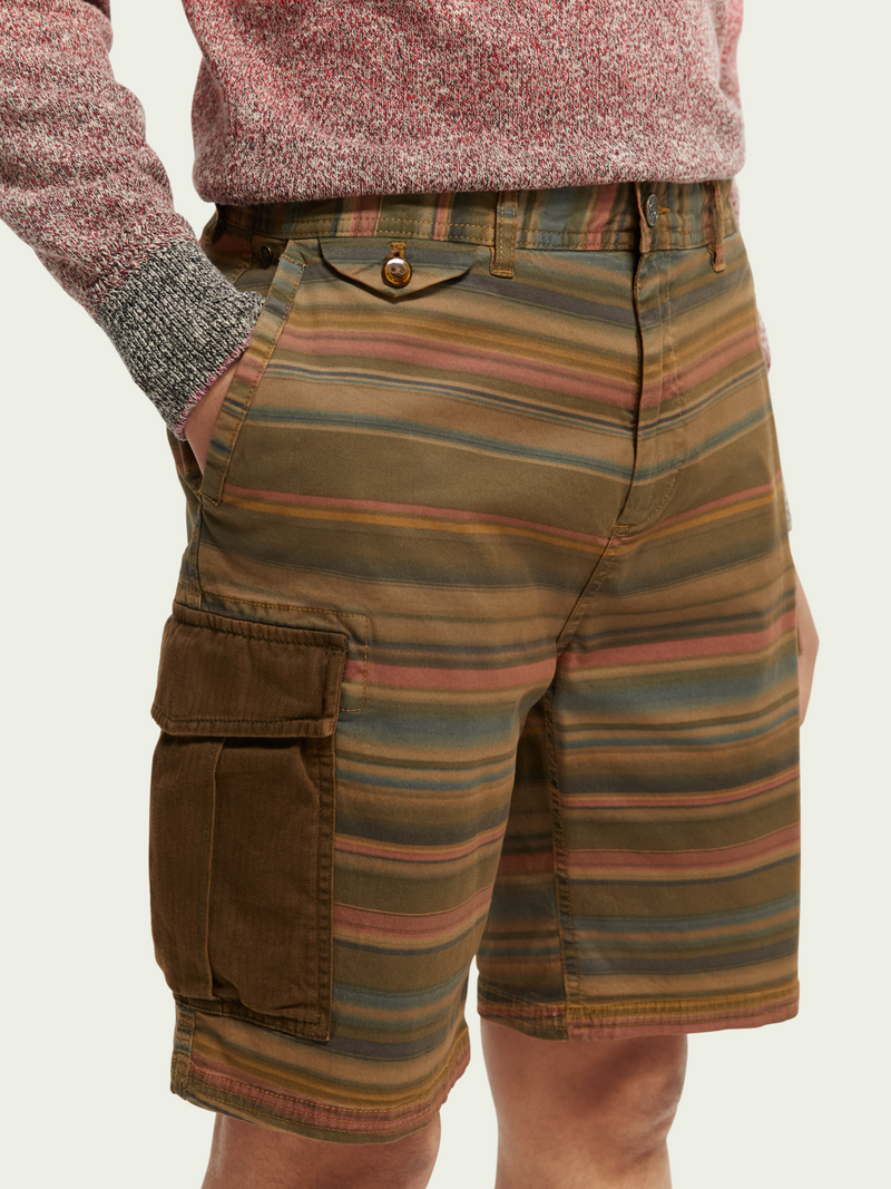 SCOTCH SODA Relaxed fit garment dyed cargo shorts Krispy Addicts Clothing Boutique