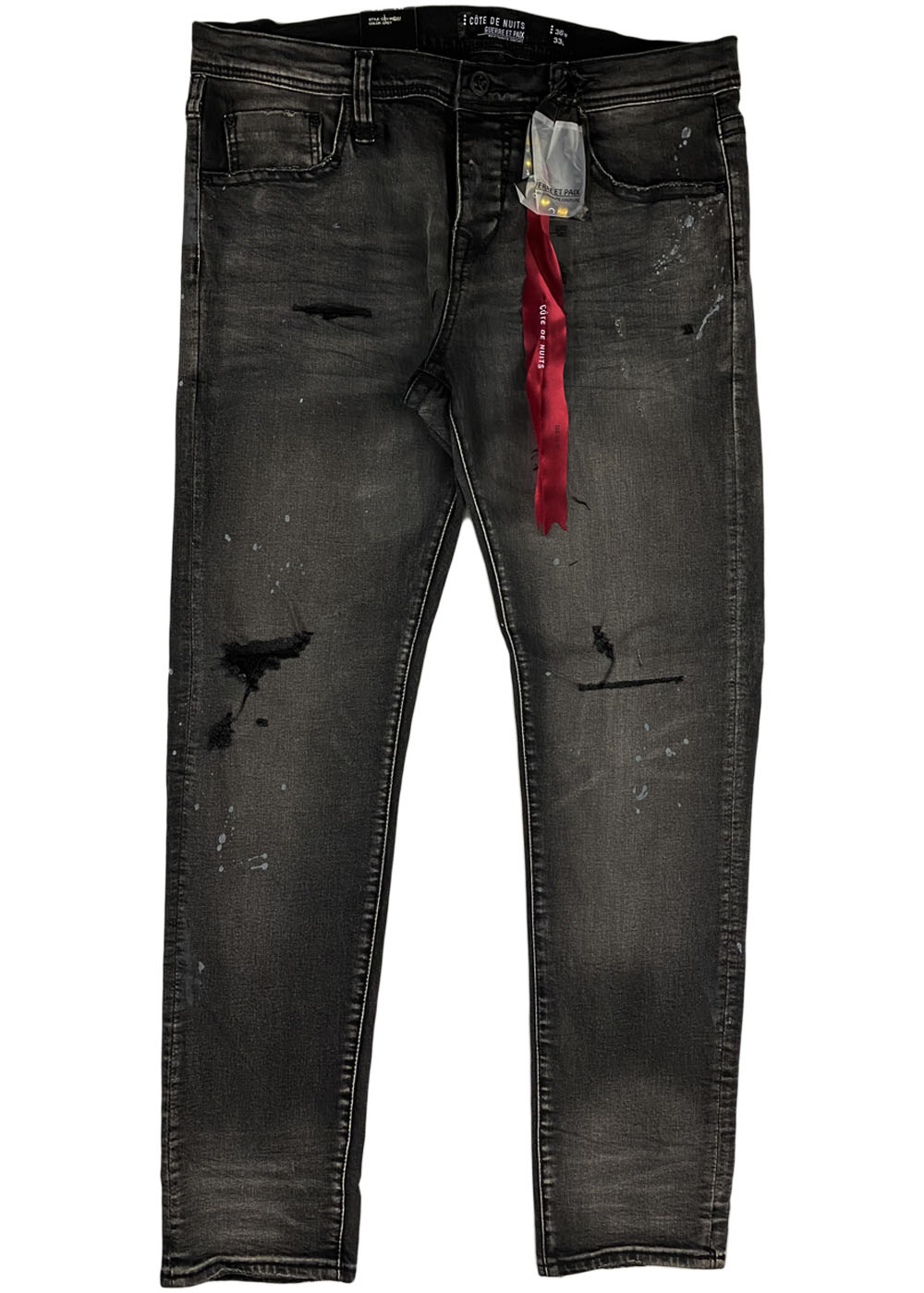 Cote de Nuits - Black Grey Wash Denim (cdn-wb-201)