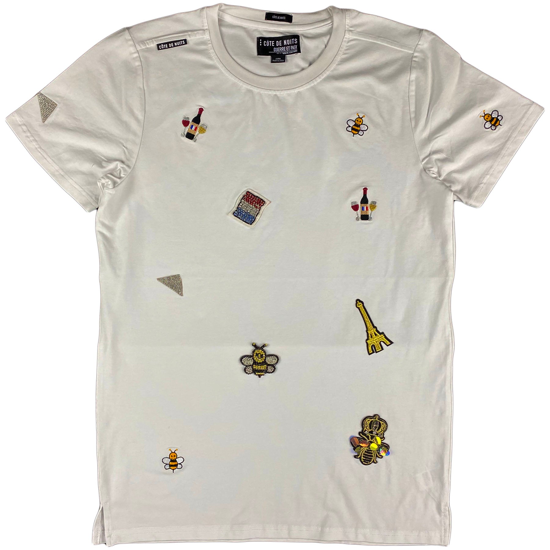 Cote de Nuits - Luxury Tee (white) cdn-kt-203