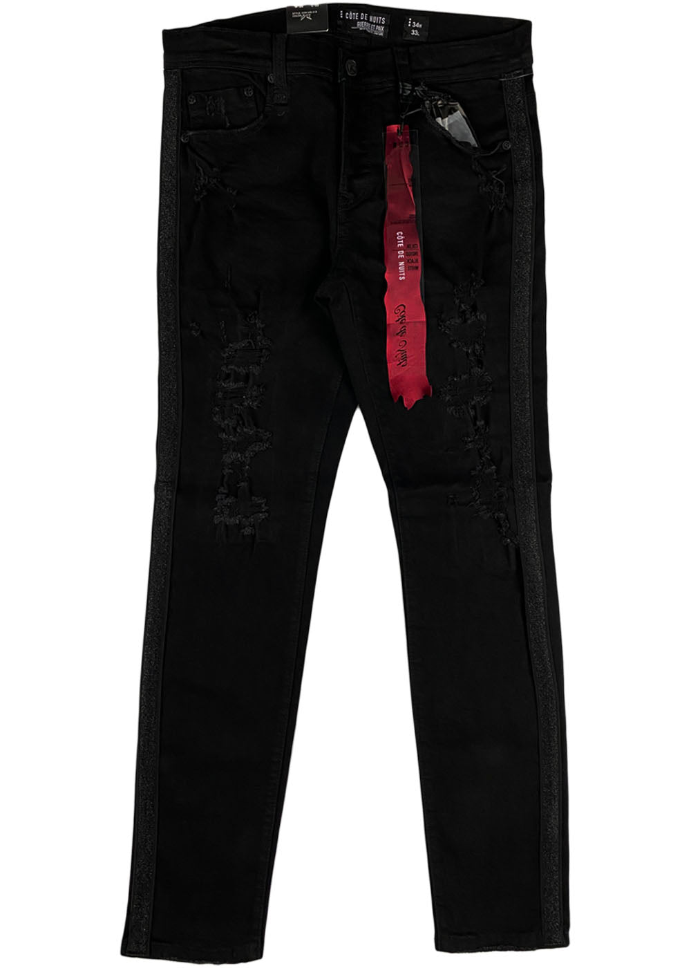 Cote de Nuits - w/Black Lurex Tapre Black Jean (cdn-wb-213)