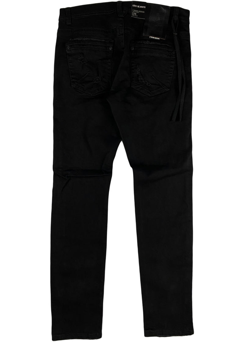 Cote de Nuits - w/Black Lurex Tapre Black Jean (cdn-wb-213)