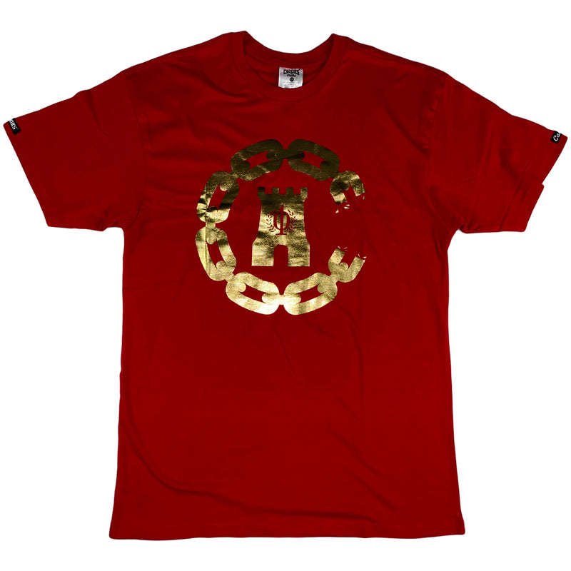Crooks & Castles - Chain C 10yr SS Tee (red)