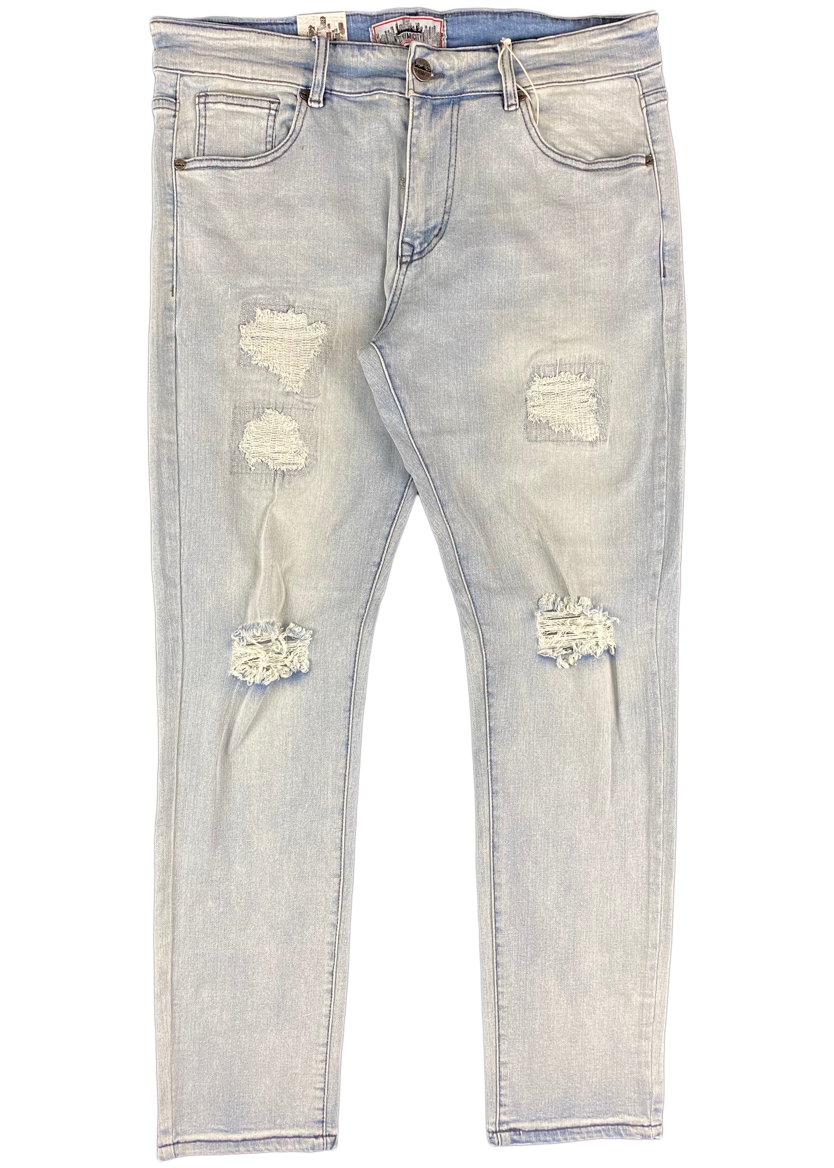 Denim City - Knee Rip Denim (light blue)