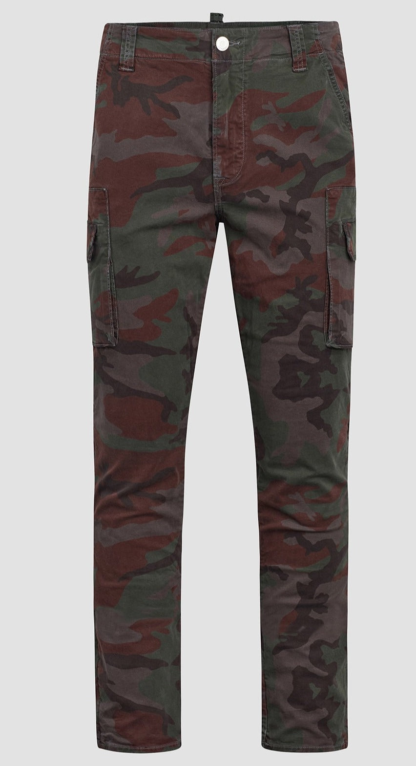 HUDSON - STACKED SLIM MILITARY CARGO PANT - CAMO