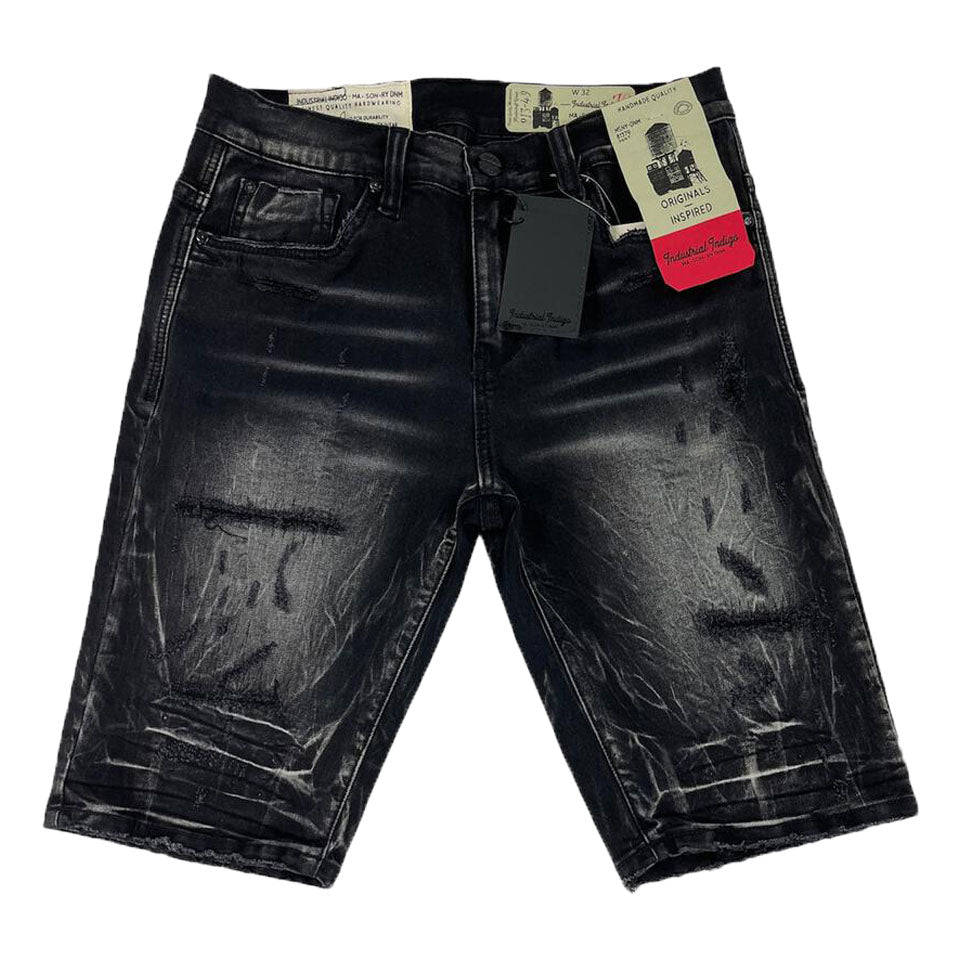 Industrial Indigo - Charcoal Wash Shorts