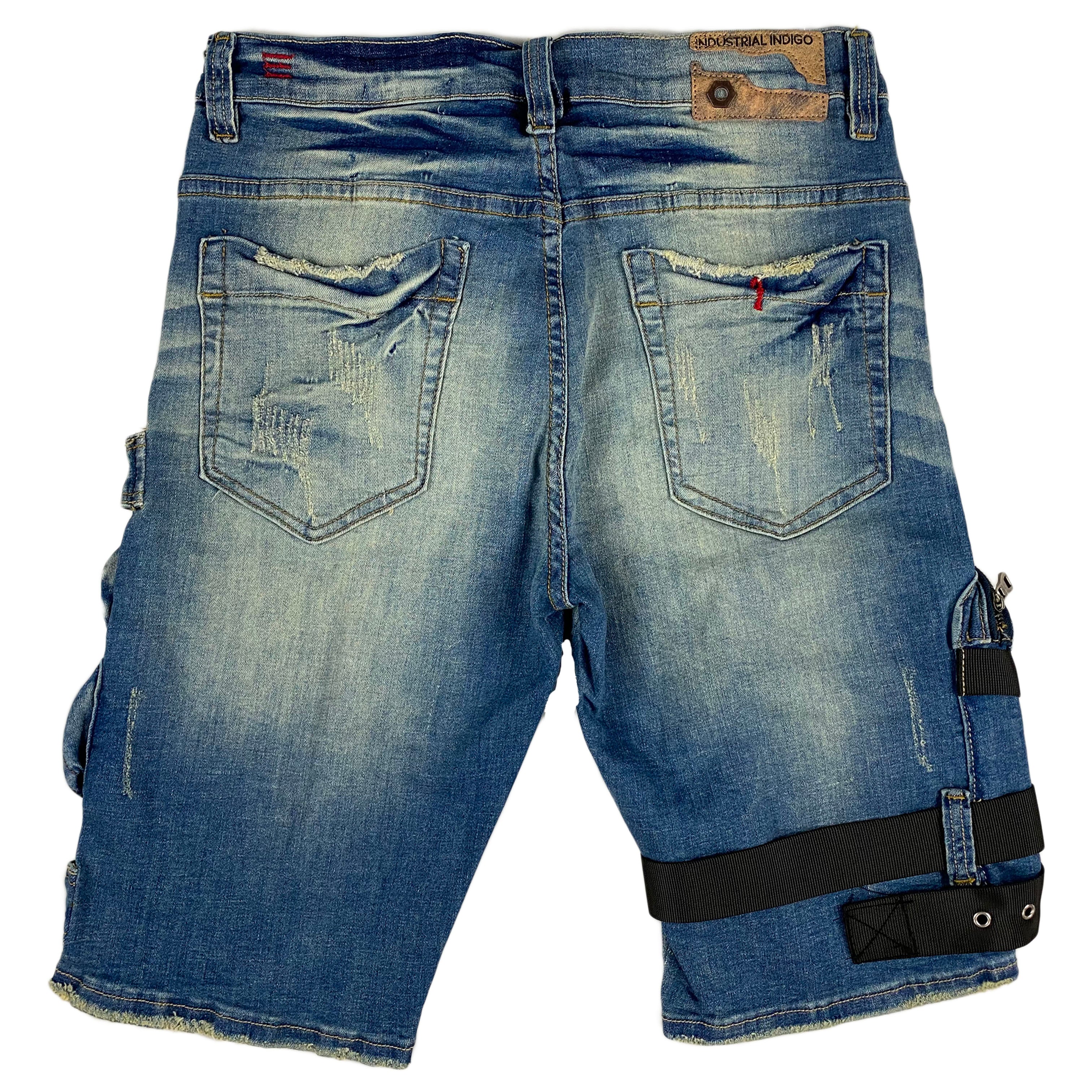 Industrial Indigo - Denim Short Pocket Straps (medium)