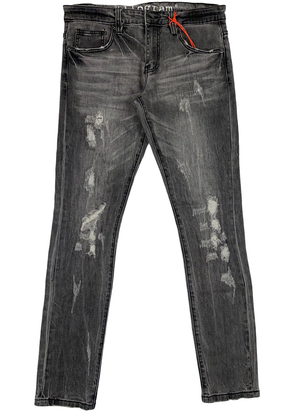 Kilogram - Lt Grey 5 Pocket Rips/Backing