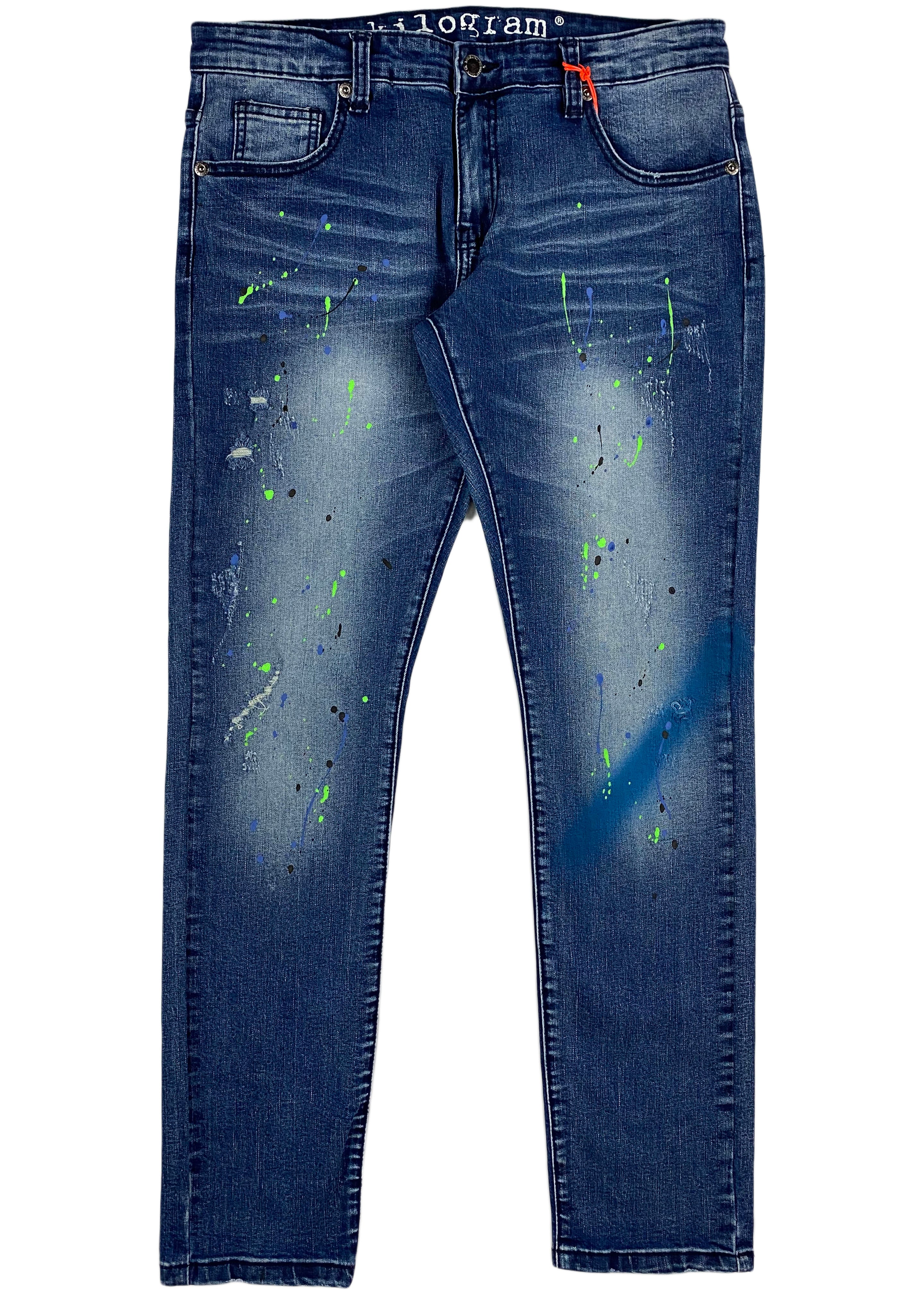 Kilogram - Medium Blue/Green Paint Splash