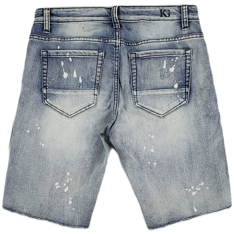 Kilogram 5 Pocket Bleach Splash Shorts