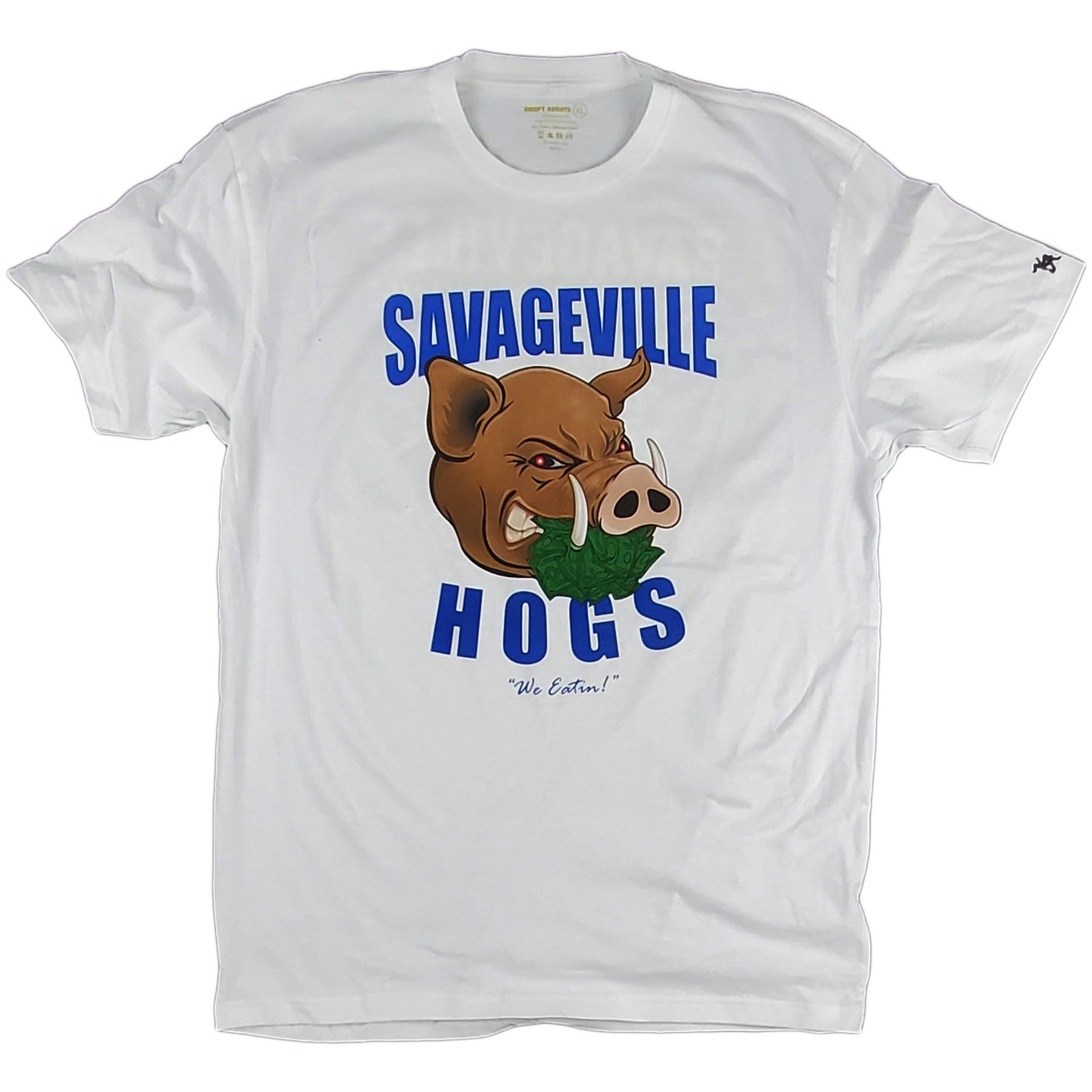 Krispy Addicts - Savageville HOGS White (royal blue)