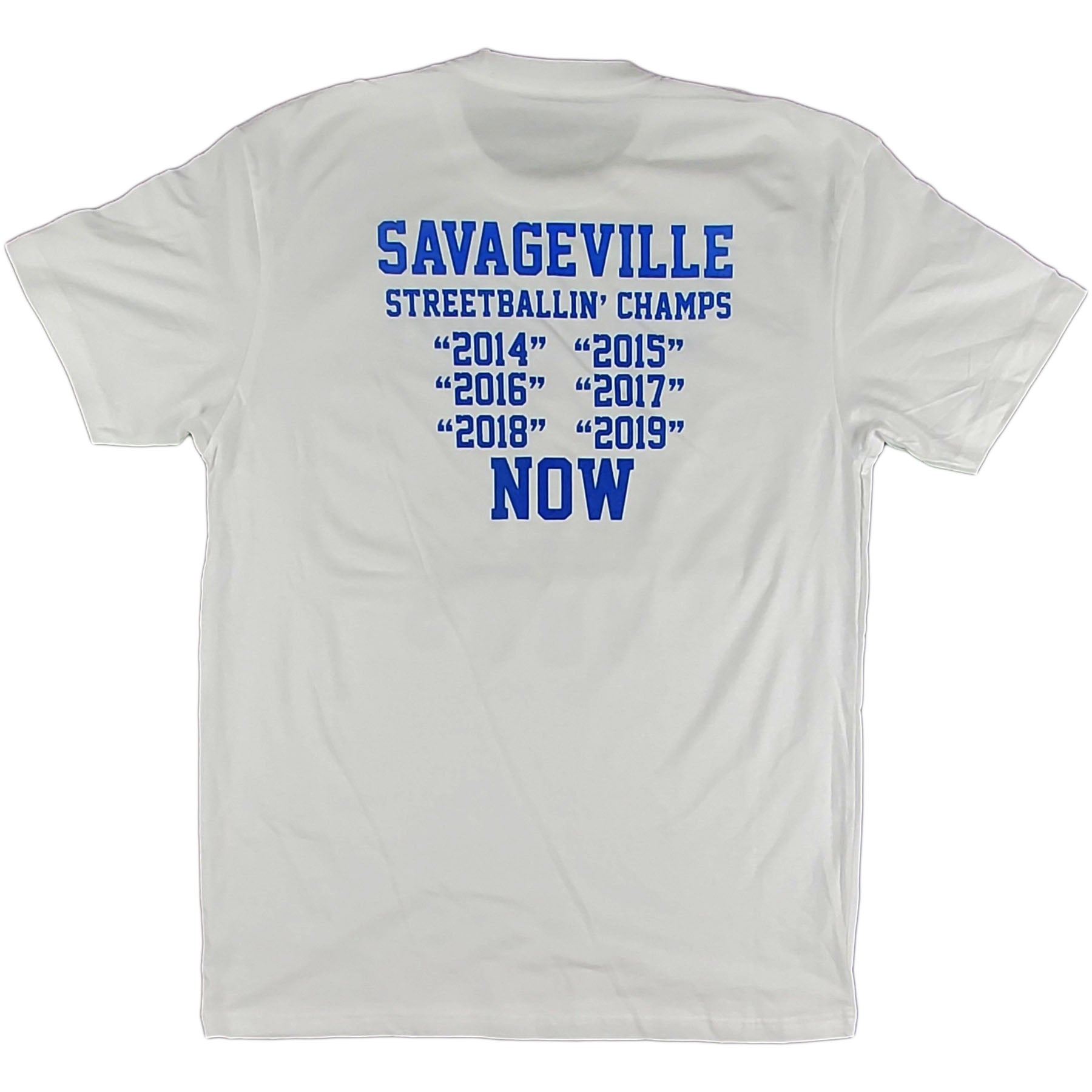 Krispy Addicts - Savageville HOGS White (royal blue)