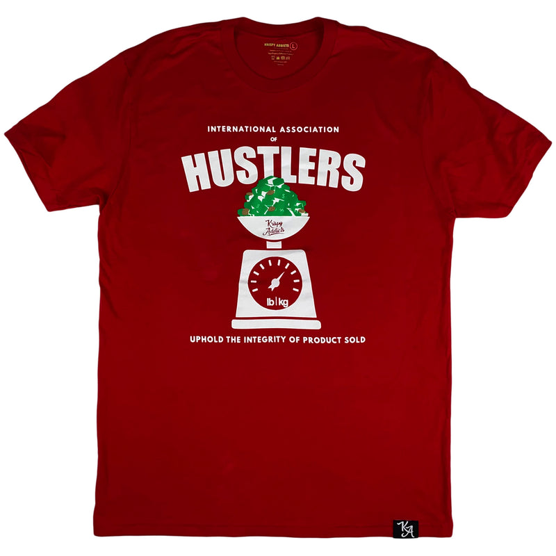 Krispy Addicts - Association of Hustlers Tee Red (white)