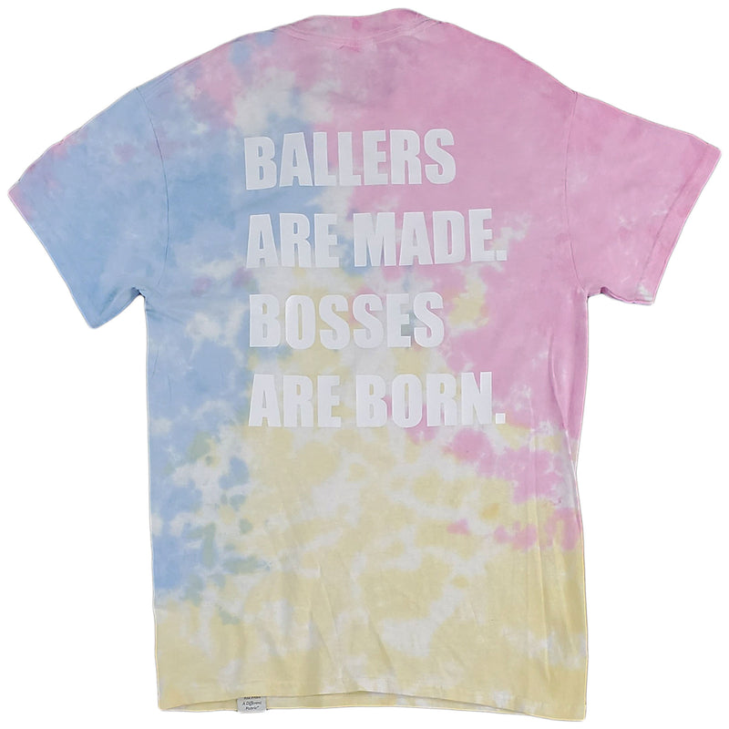 Krispy Addicts - Ballers Are Made Tie Dye Tee (sherbet)