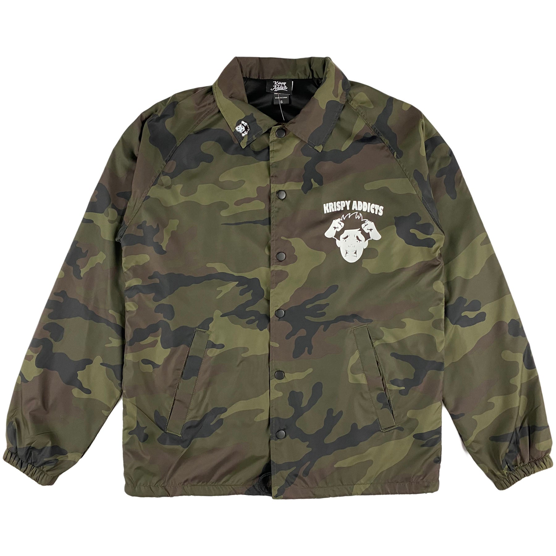 Krispy Addicts - Coach Jacket (camo)