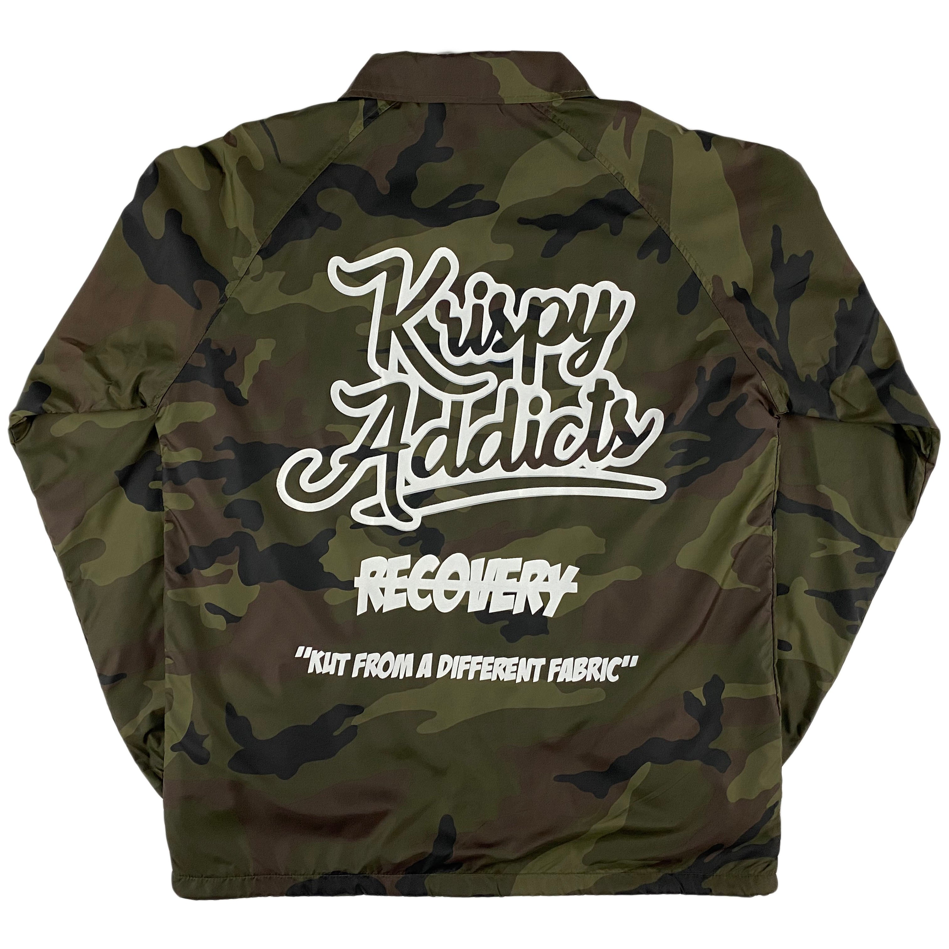 Krispy Addicts - Coach Jacket (camo)