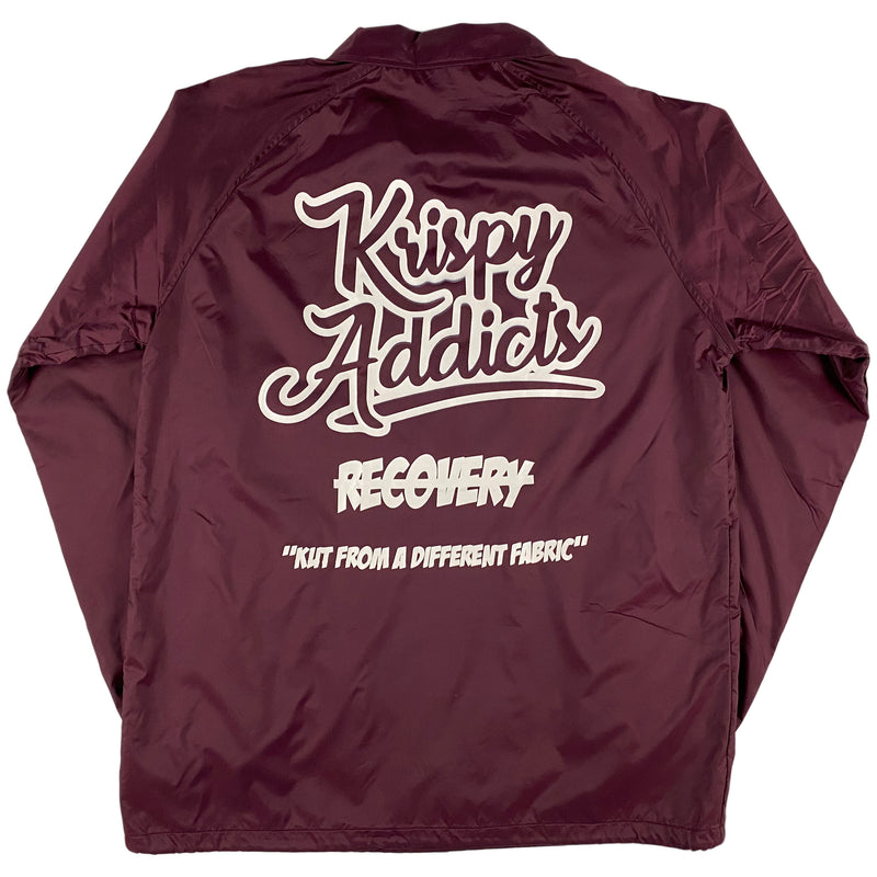 Krispy Addicts - Coach Jacket (maroon)