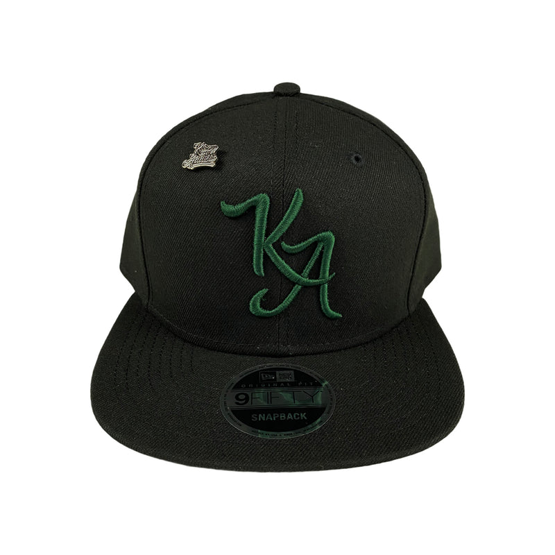 Krispy Addicts - KA Logo x New Era Snapback Black (green)