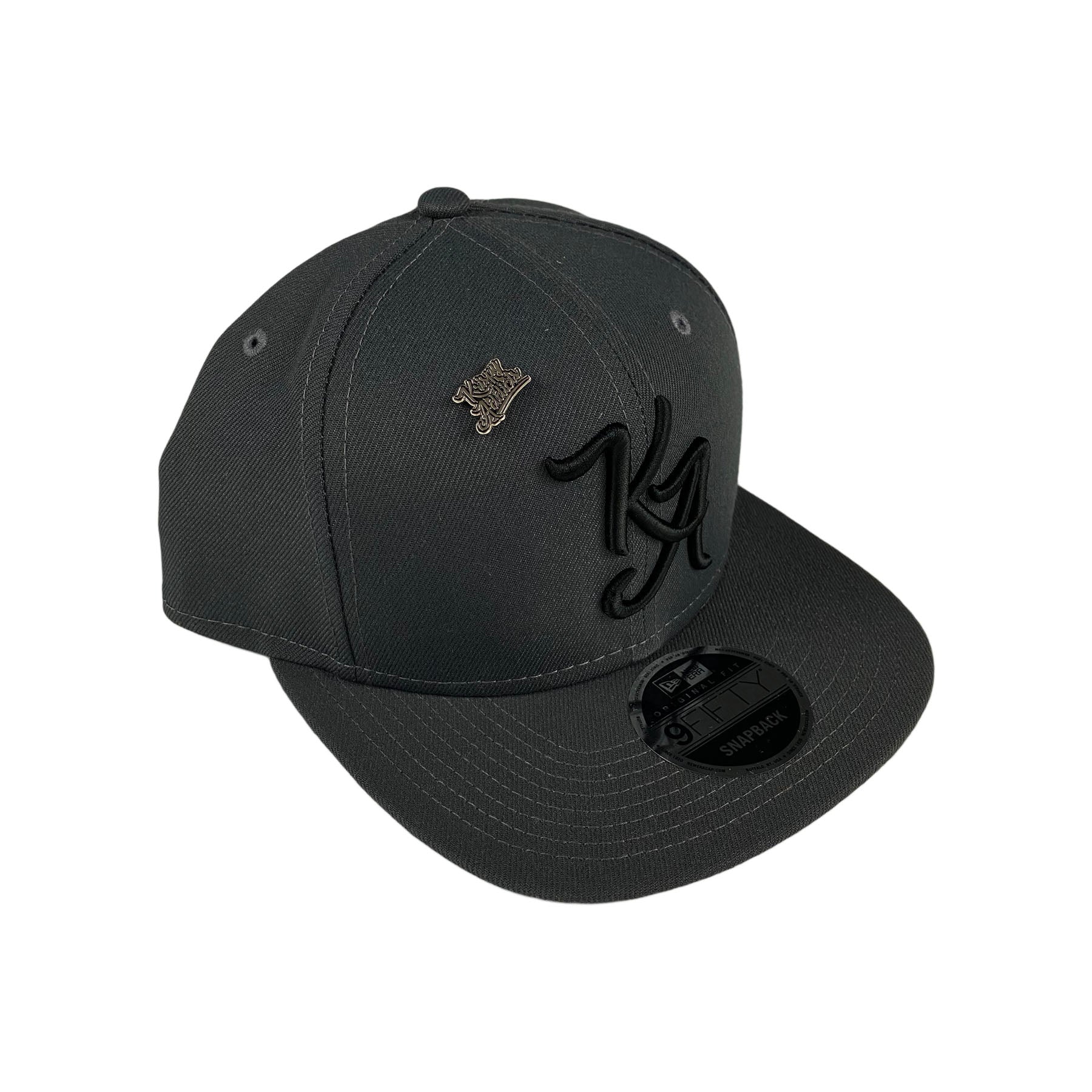 Krispy Addicts - KA Logo x New Era Snapback Charcoal Grey (black)