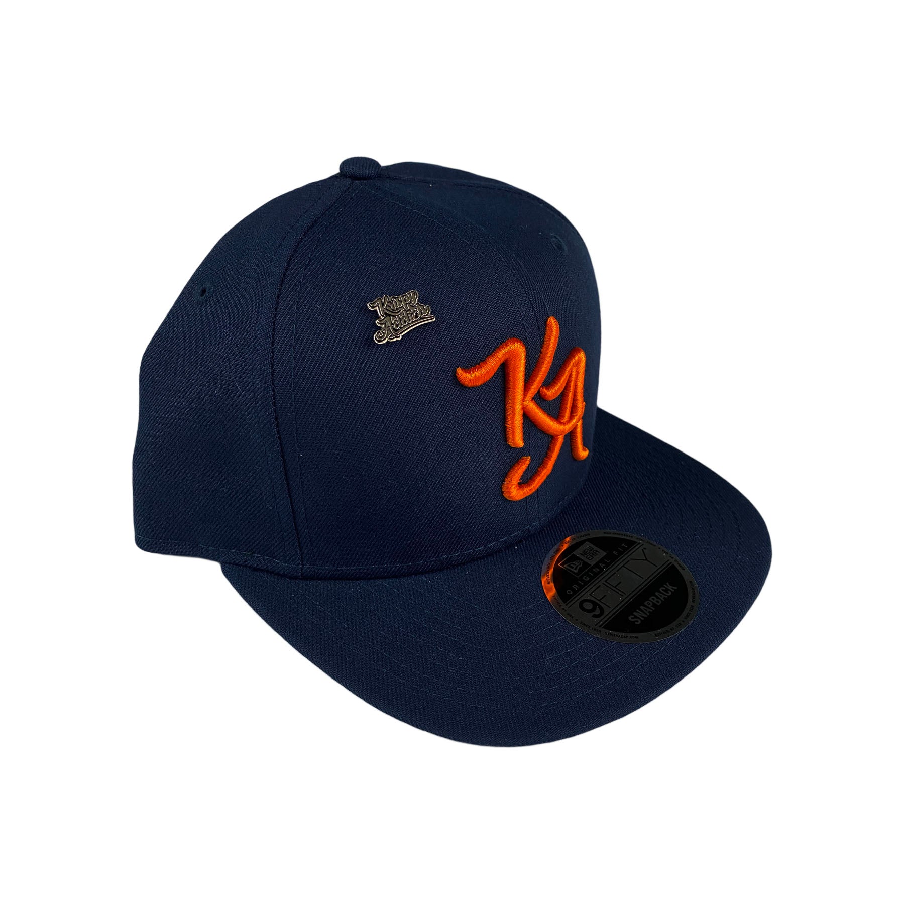 Krispy Addicts - KA Logo x New Era Snapback Navy (orange)