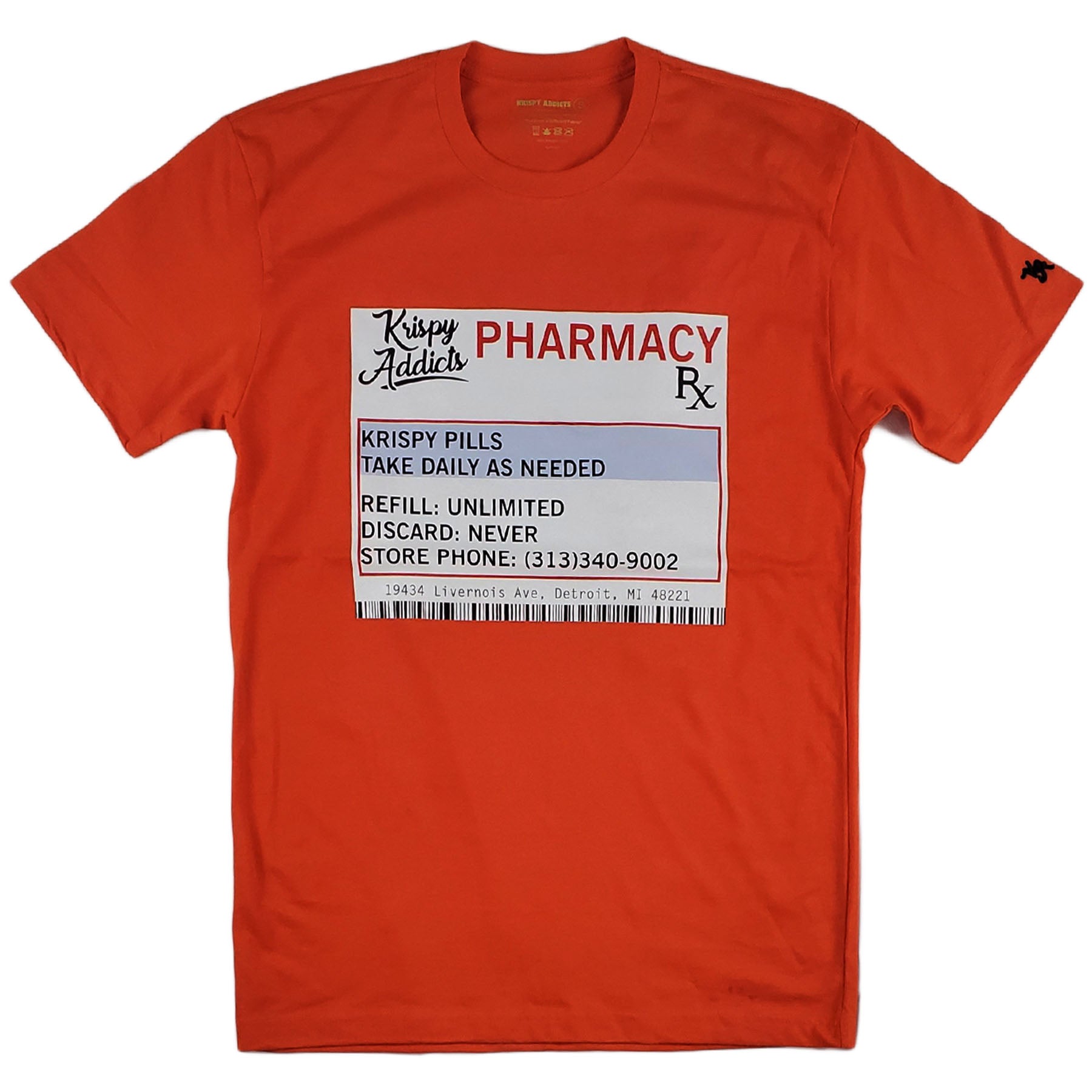 Krispy Addicts - KA Script Tee Orange