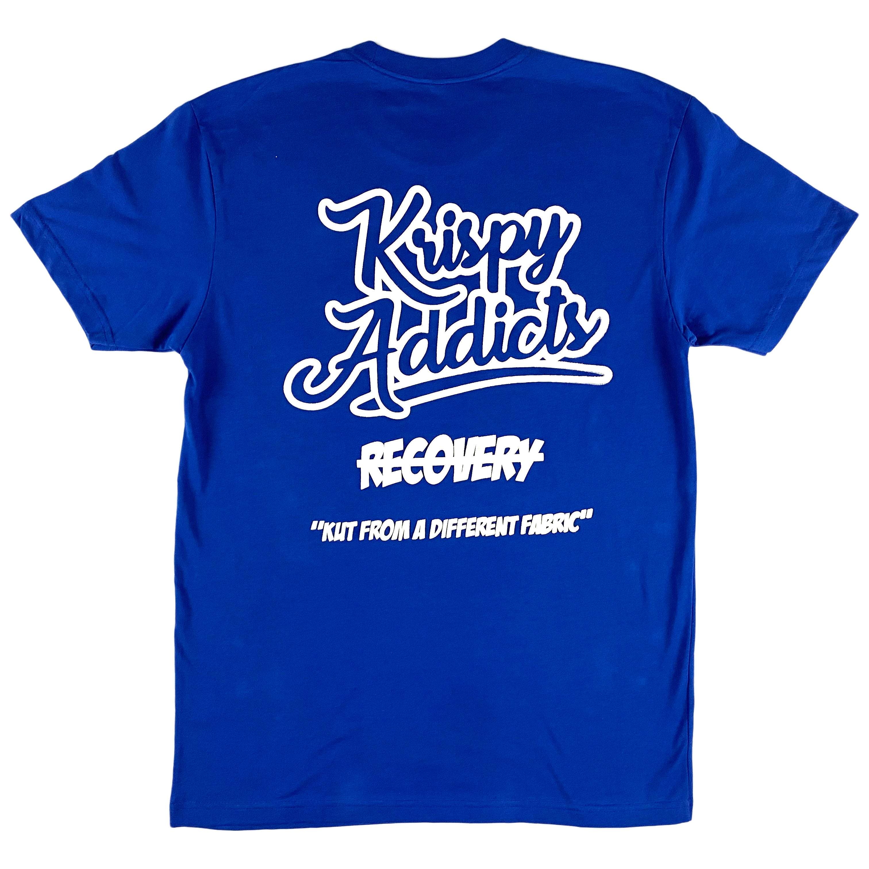 Krispy Addicts - Krispy Face Back Tat Tee Royal (white)