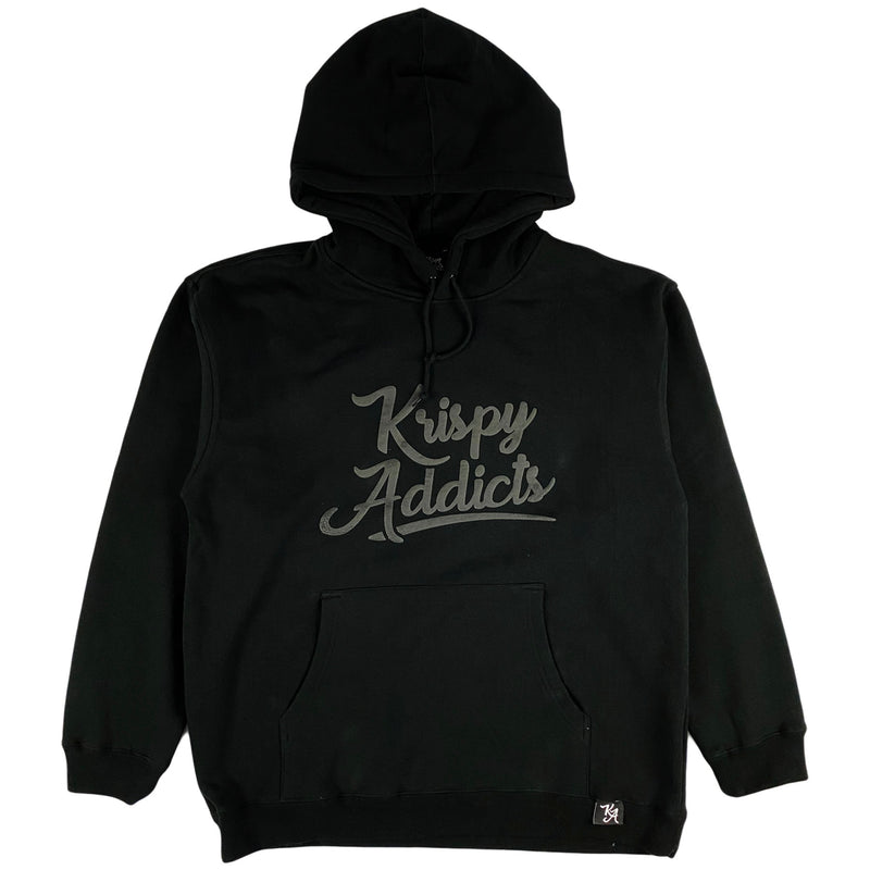Krispy Addicts - Krispy Logo Raised Hoodie Black (black)