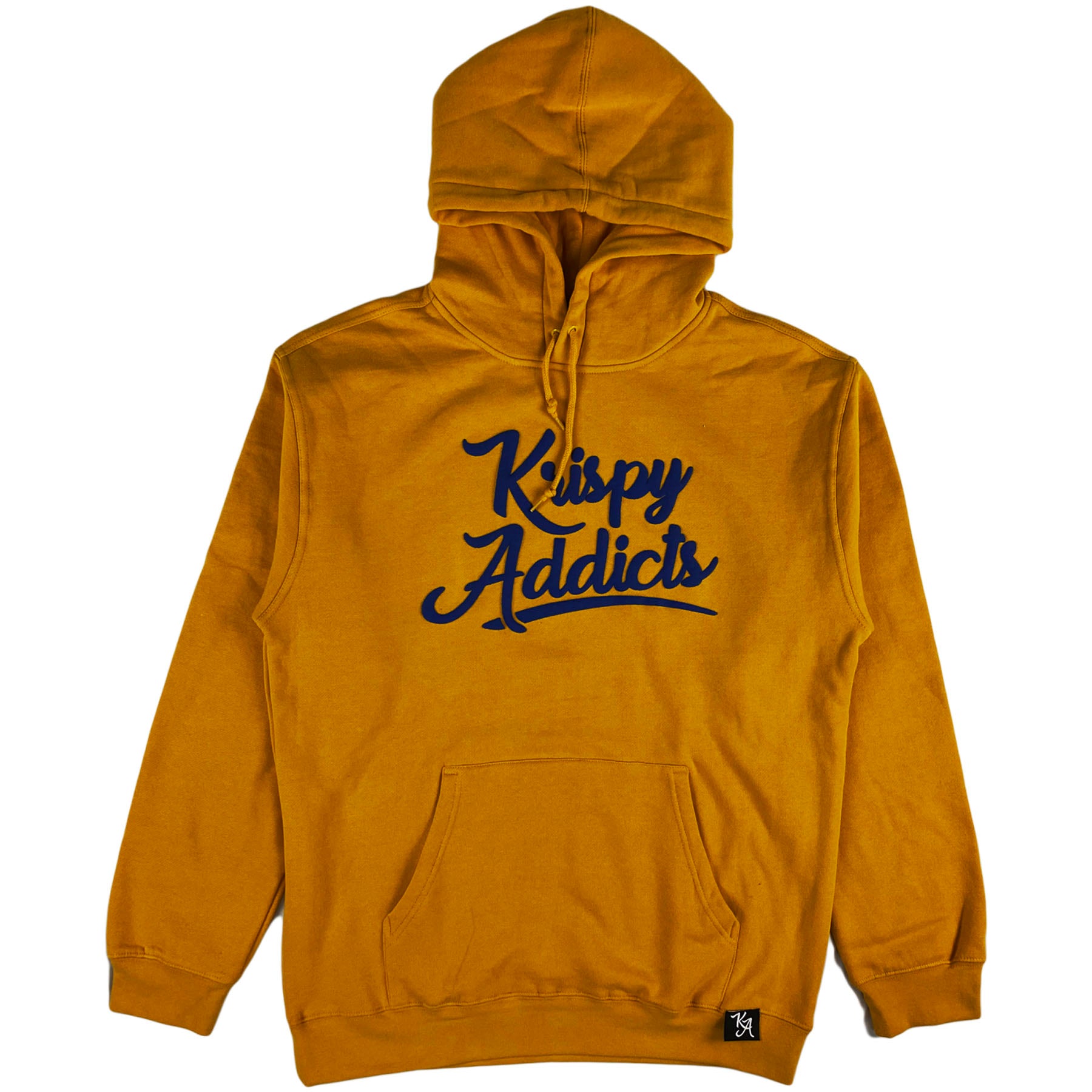 Krispy Addicts - Krispy Logo Raised Hoodie Gold (royal blue)