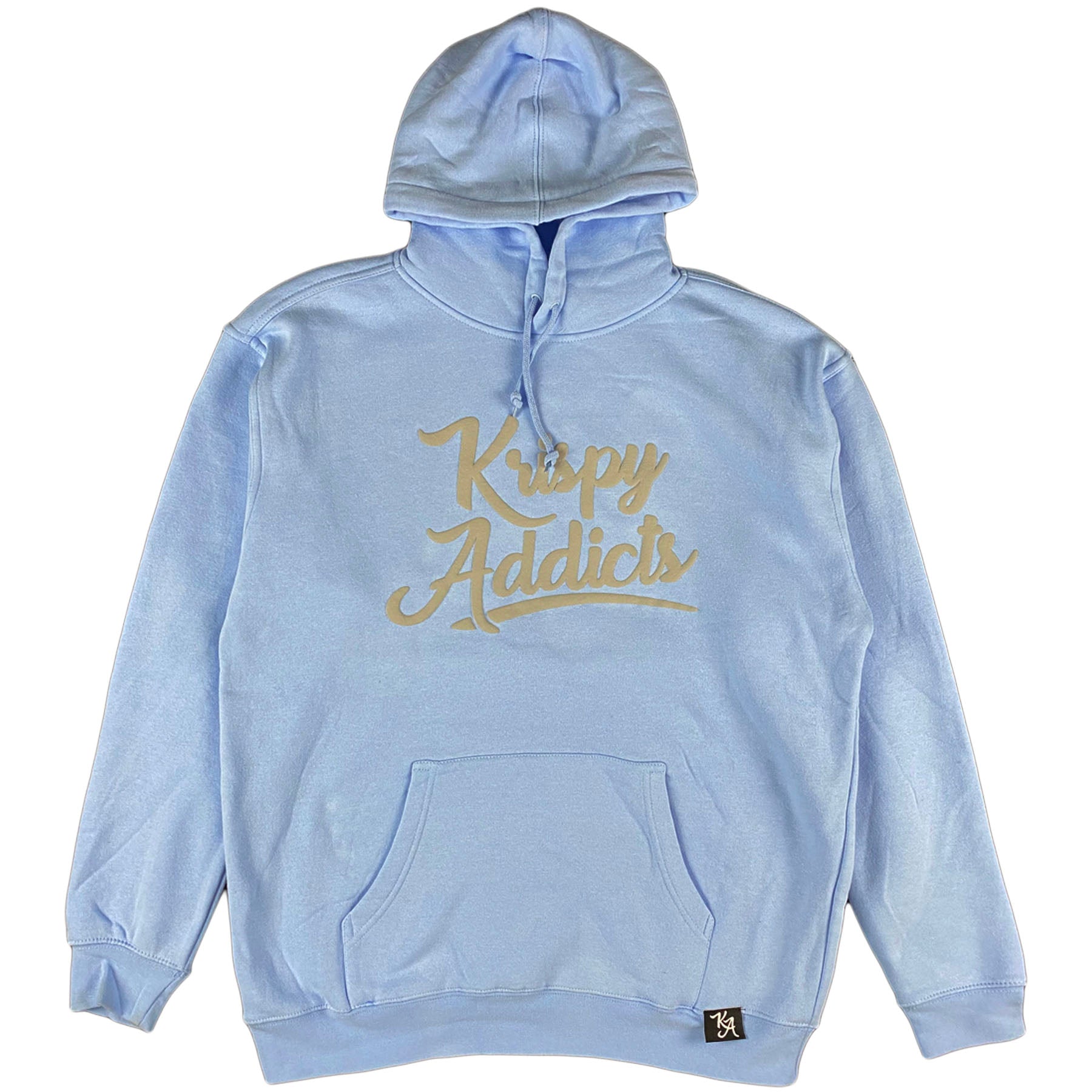 Krispy Addicts - Krispy Logo Raised Hoodie (POWDER BLUE/GREY)