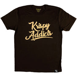 Krispy Addicts - Krispy Logo Raised Tee Brown (beige)