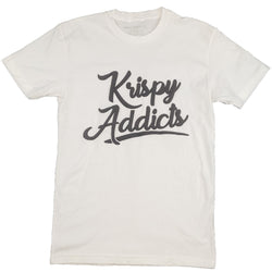 Krispy Addicts - Krispy Logo Raised Tee White (black)
