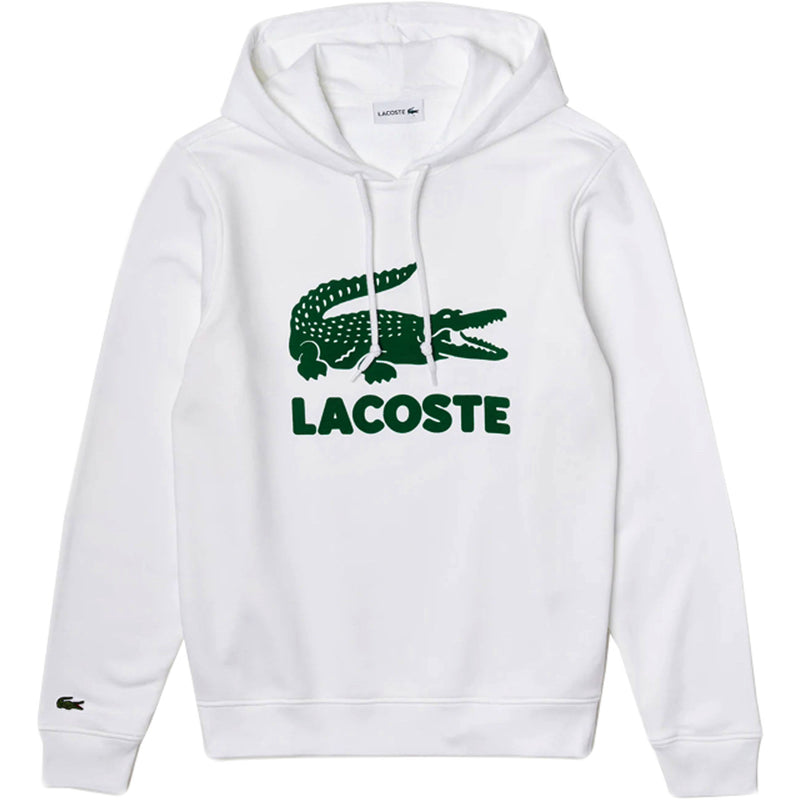 LACOSTE - Hooded Fleece Sweatshirt With Printed Logo [SH2169] (white)
