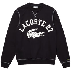 Lacoste - Crew Neck Lacoste 27 Print Fleece Sweatshirt (navy)