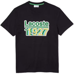 Lacoste - Crew Neck Vintage Printed Cotton T-shirt (navy)
