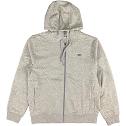 Lacoste - Full Zip Hooded Sweatshirt (heather grey)