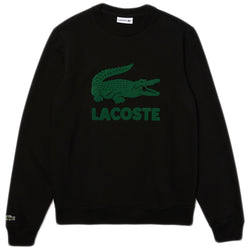 Lacoste -  Printed Logo Fleece Crew Neck Sweatshirt [SH2167] (black)
