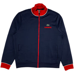 Lacoste - SH1555 Zip Up Sweatshirt (navy blue / red)