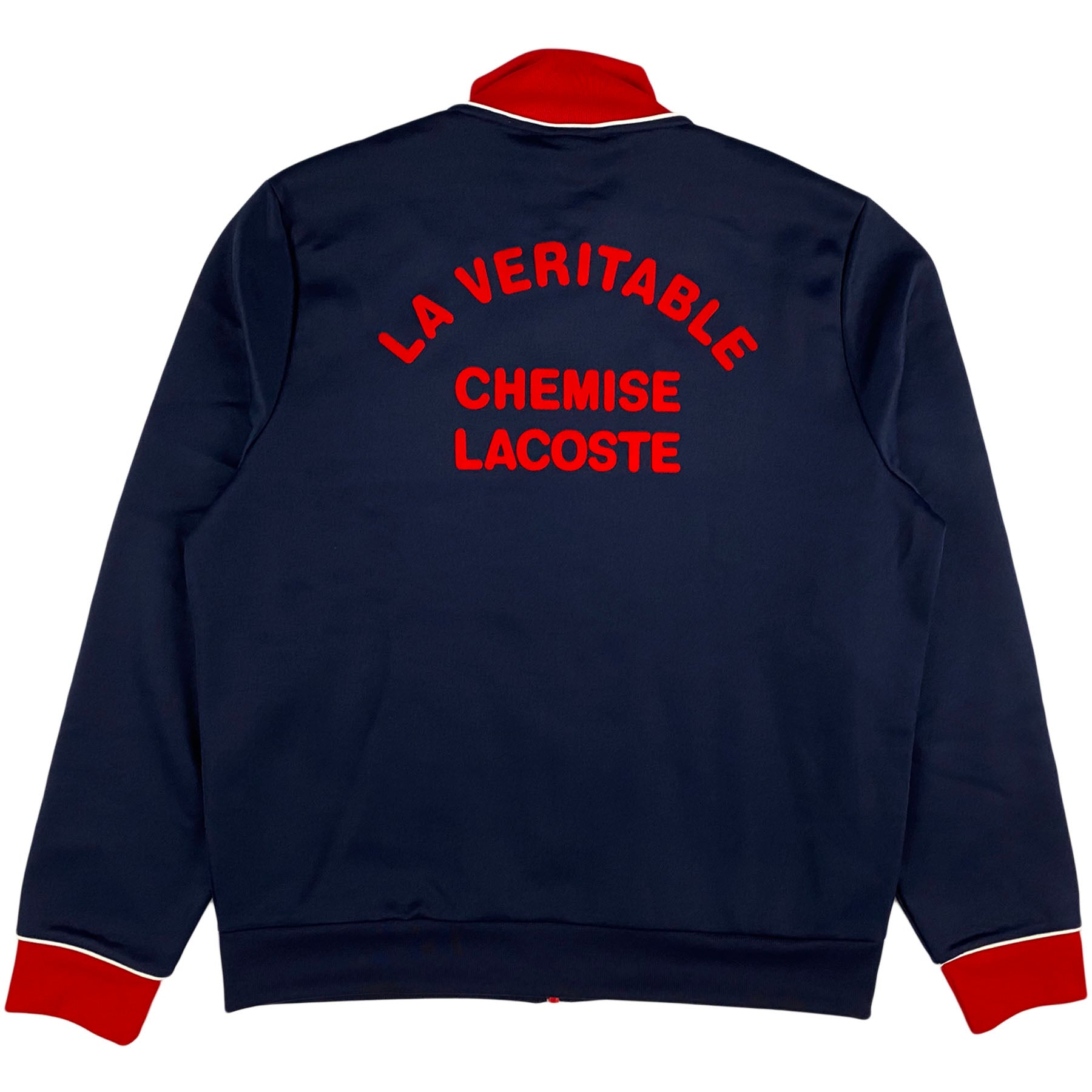 Lacoste - SH1555 Zip Up Sweatshirt (navy blue / red)