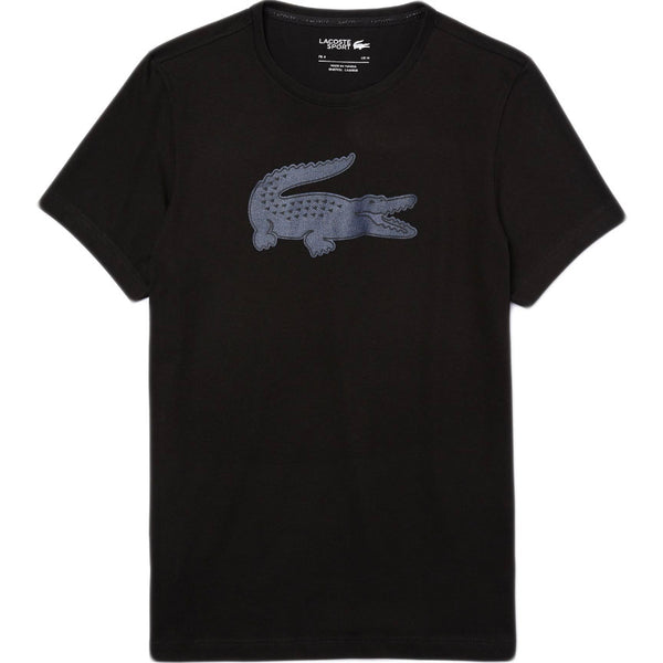 Lacoste Sport 3D Print Crocodile Breathable Jersey T-shirt (black/co